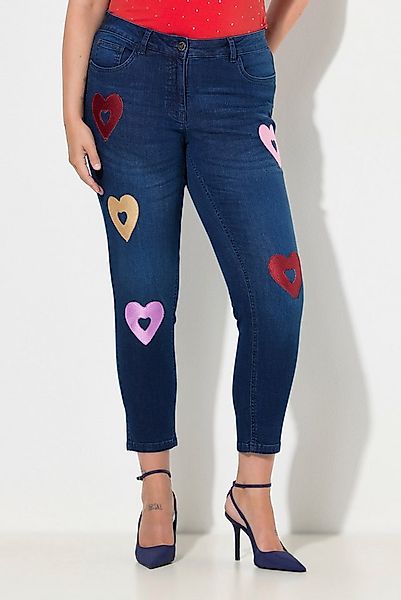 MIAMODA Regular-fit-Jeans Jeans Pina Skinny-Fit Herzen 5-Pocket günstig online kaufen