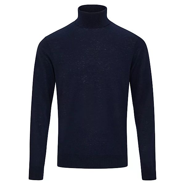 Hackett Wool Silk Cash Rollkragen Sweater M Midnight günstig online kaufen