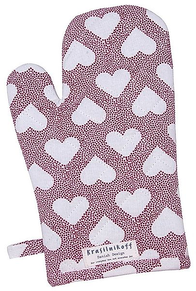 Krasilnikoff Topfhandschuhe Heart Terrazzo, (1-tlg., 1-teilig), Ofenhandsch günstig online kaufen