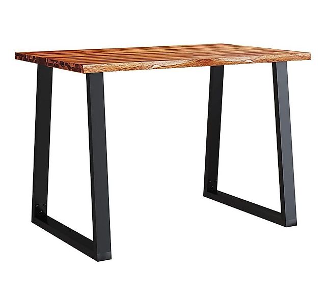 furnicato Esstisch Baumkante 110x70x75 cm Massivholz (1-St) günstig online kaufen
