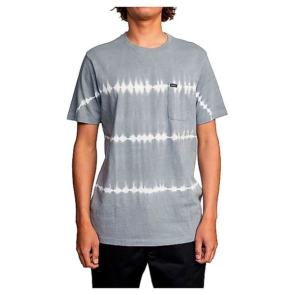 Rvca Manic Tie Dye Stripe Kurzärmeliges T-shirt M Smoke günstig online kaufen