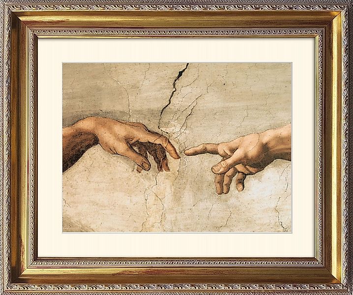 artissimo Bild mit Rahmen Michelangelo Bild mit Rahmen / Poster gerahmt 63x günstig online kaufen