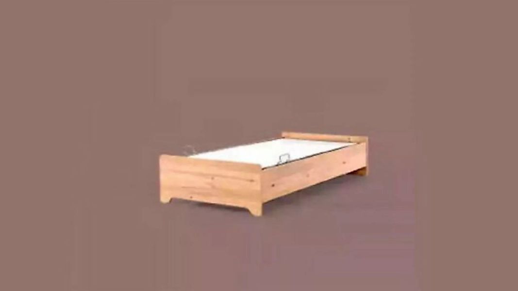 JVmoebel Kinderbett Modernes Kinderbett Braun Stoff Holz Bett Kinderzimmer günstig online kaufen