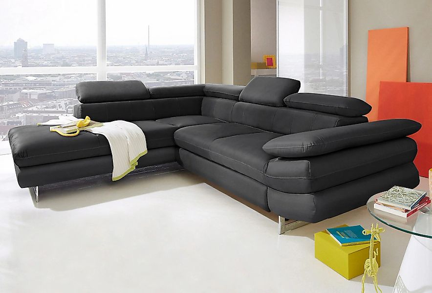 COTTA Ecksofa "Solution L-Form" mit Arm- & Kopfteilverstellung, wahlweise m günstig online kaufen