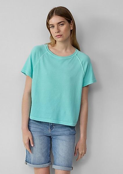 s.Oliver Kurzarmshirt Baumwoll-T-Shirt im Relaxed Fit mit Raglanärmeln günstig online kaufen