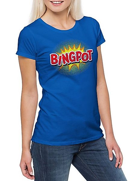 Urban Backwoods Print-Shirt Bingpot Damen T-Shirt Brooklyn Fun 99 Jake Pera günstig online kaufen