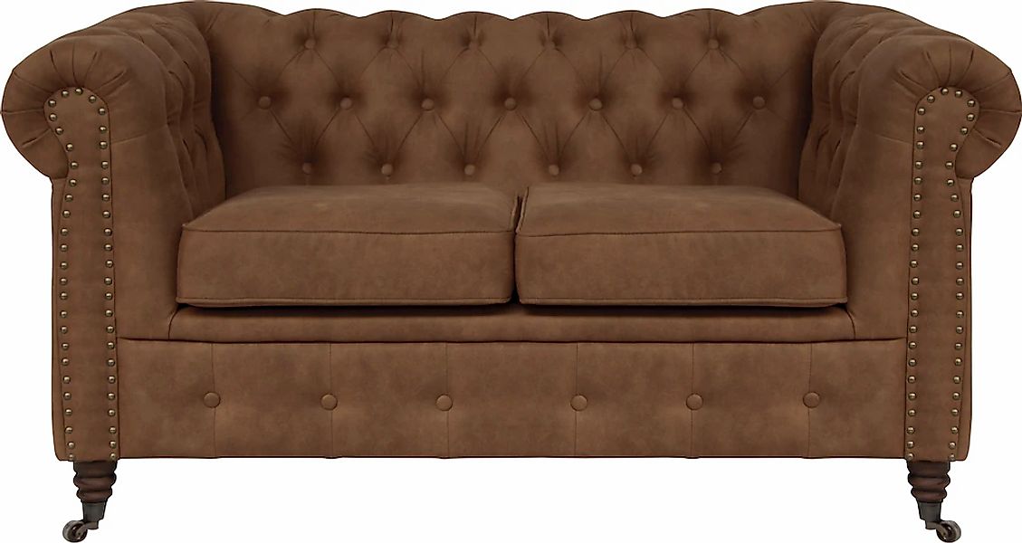 Home affaire Chesterfield-Sofa "Aarburg", aufwändige Knopfheftung und Ziern günstig online kaufen