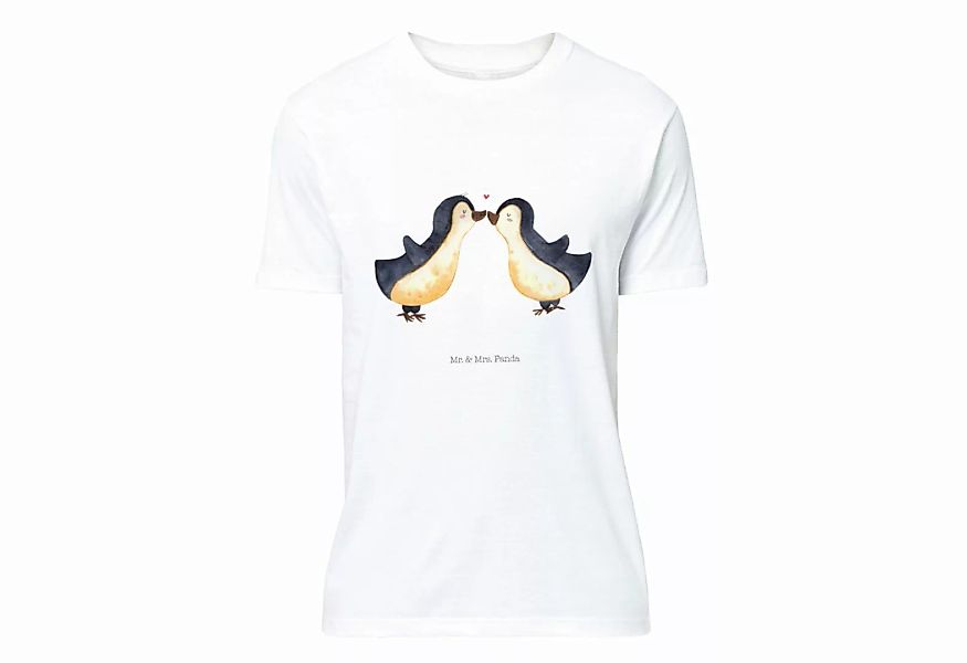 Mr. & Mrs. Panda T-Shirt Pinguin Liebe - Weiß - Geschenk, T-Shirt mit Spruc günstig online kaufen