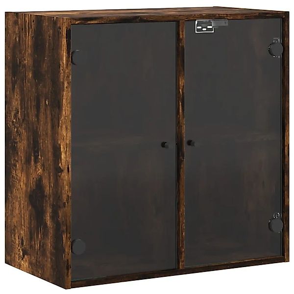 vidaXL Wandschrank mit Glastüren Räuchereiche 68x37x68,5 cm 836494 günstig online kaufen