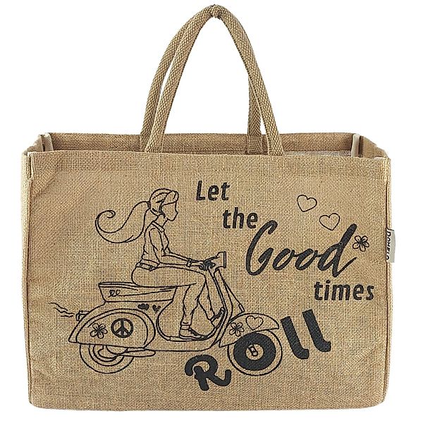 Domelo Einkaufsshopper Jute Einkaufskorb, Vegan Einkaufstasche, günstig online kaufen