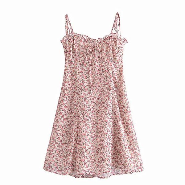 KIKI A-Linien-Kleid Sexy, süßes und schmales, florales Strapskleid günstig online kaufen