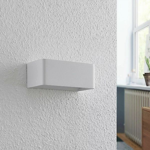 Arcchio LED-Wandleuchte Karam, 20 cm, weiß, Aluminium günstig online kaufen