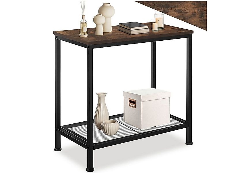 tectake Beistelltisch Filton (1-St., 1 tlg), Hochkantiger Beistelltisch im günstig online kaufen