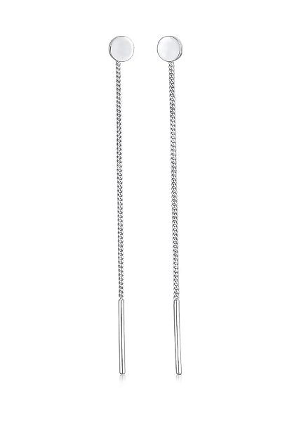 Elli Paar Ohrhänger "Plättchen Minimal Basic Durchziehen 925 Silber" günstig online kaufen