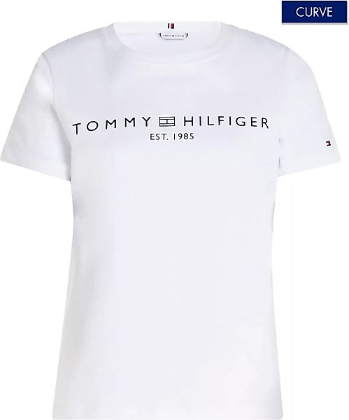 Tommy Hilfiger Curve Rundhalsshirt "CRV REG CORP LOGO C-NK SS", mit Logosti günstig online kaufen