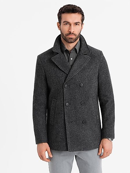 OMBRE Wintermantel Kurzer zweireihiger Herrenmantel mit günstig online kaufen