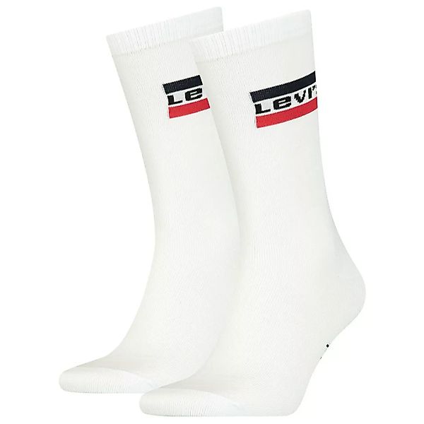 Levi´s ® Logo Regular Socken 2 Paare EU 39-42 White günstig online kaufen