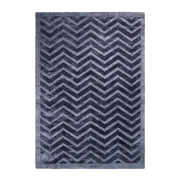 MeGusta Kurzflor Teppich Modern Marineblau Viskose 120x170 cm Diana günstig online kaufen