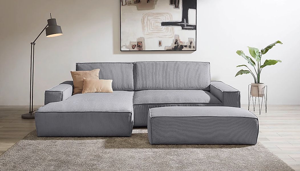 Home affaire Polsterecke "SHERWOOD XXL tief, L-Form, Schlaffunktion, Bigsof günstig online kaufen