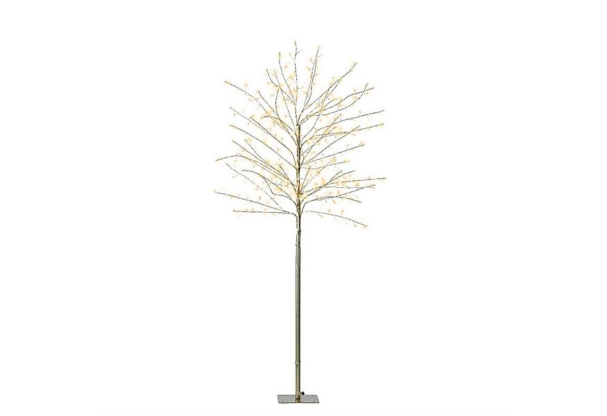 MARELIDA LED Baum LED Lichterbaum Dekobaum gold 150cm 480LED Innen Außen We günstig online kaufen
