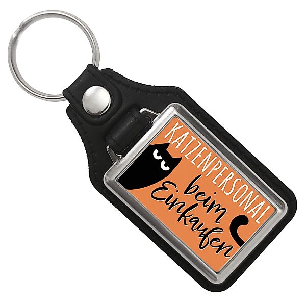 speecheese Schlüsselanhänger Katze Schlüsselanhänger mit Kunstleder günstig online kaufen