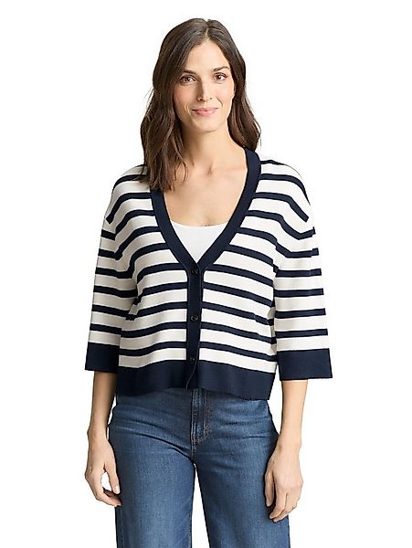 TOM TAILOR Cardigan mit Streifen Muster günstig online kaufen