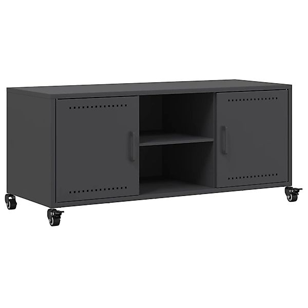 vidaXL TV-Schrank Schwarz 100,5x39x43,5 cm Stahl 846662 günstig online kaufen