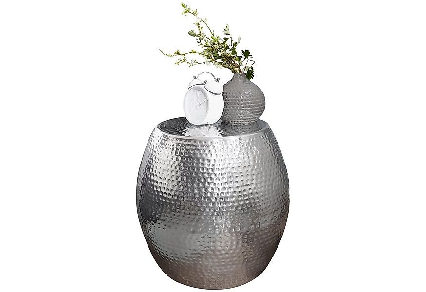 Wohnling Beistelltisch WL5.466 Ø 42 cm Aluminium Dekotisch Ablagetisch Meta günstig online kaufen