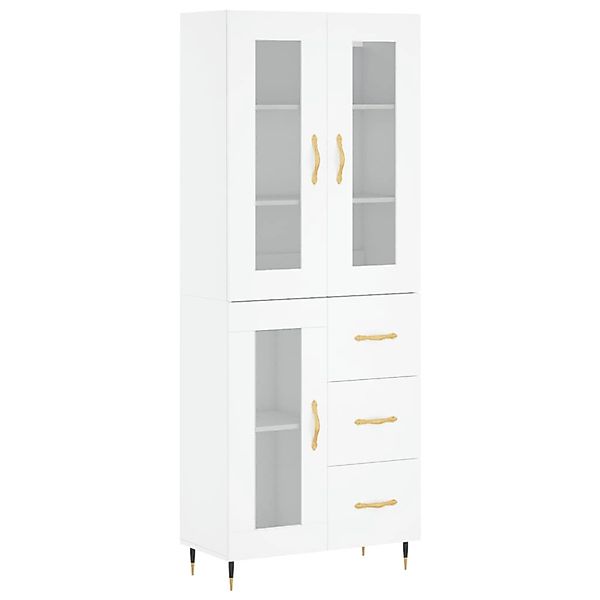 vidaXL Highboard Weiß 69,5x34x180 cm Holzwerkstoff 3198577 günstig online kaufen