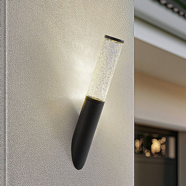 Lindby Außenwandleuchte Gavros, 45 cm, schwarz, Aluminium günstig online kaufen