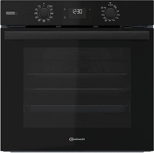 BAUKNECHT Einbaubackofen "BBA2S85HU1K" mit 1-fach-Teleskopauszug GentleStea günstig online kaufen