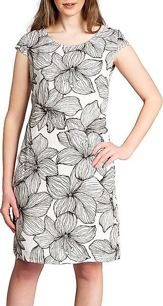 Caspar Sommerkleid SKL038 Damen Sommer Leinenkleid mit Lilien Blüten Print günstig online kaufen