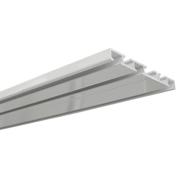 GARDINIA Vorhangschiene, 3-läufig, Fixmaß, Metall, Serie günstig online kaufen