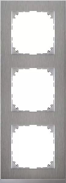 Merten Decor-Rahmen 3-fach Edelstahl/aluminium MEG4030-3646 günstig online kaufen