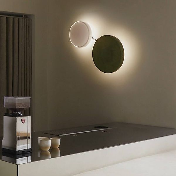 MARSET LED-Wandlampe Caramel, grün, Ø 38 cm, TRIAC, Glas günstig online kaufen