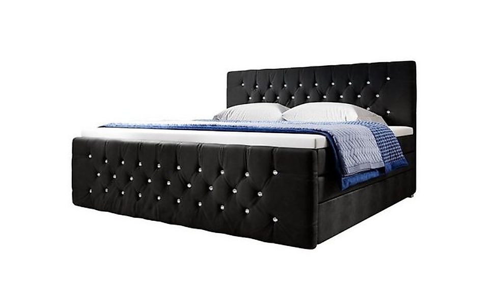 Luxusbetten24 Boxspringbett Paradise, mit LED-Beleuchtung, USB-Anschluss un günstig online kaufen