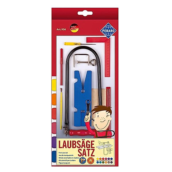 Pebaro Laubsäge-Set 17-Teilig mit Malkasten günstig online kaufen