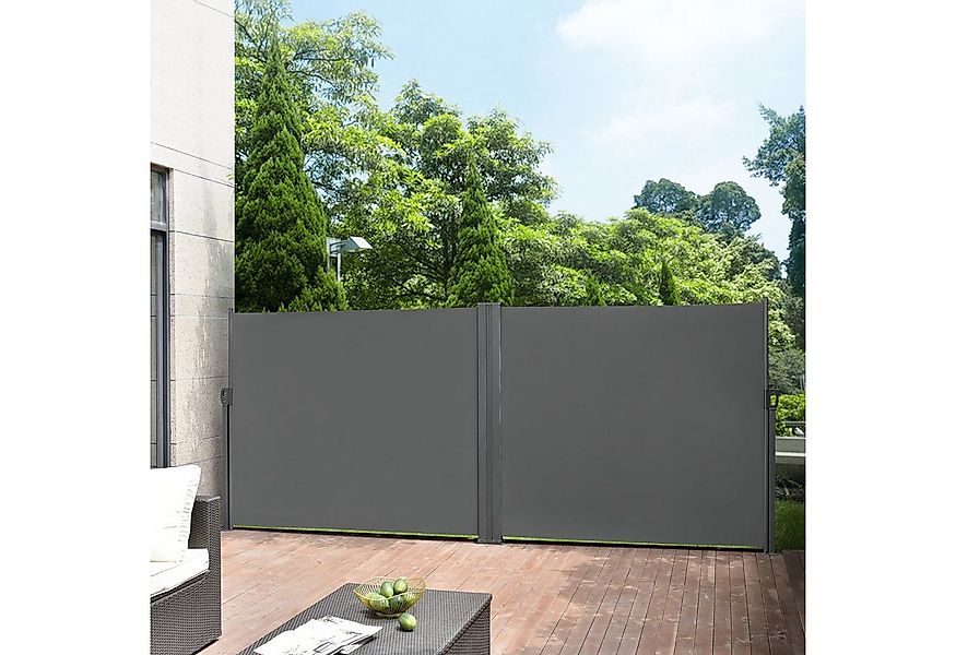 pro.tec Seitenarmmarkise »Alcazaba« Doppelmarkise 160x600 cm grau günstig online kaufen