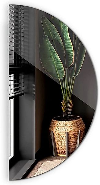 Tulup Dekospiegel Wandspiegel Halbrund Badspiegel Rund Spiegel Halbkreis 4m günstig online kaufen