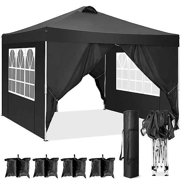 LUCKZON Pavillon 3x3m, mit Belüftung, wasserdicht, günstig online kaufen