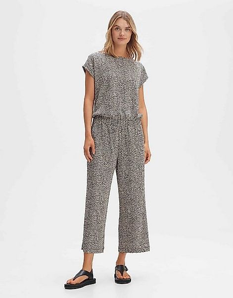 OPUS Jumpsuit Melti spot Wide mittlere Bundhöhe verkürzte Länge Jersey günstig online kaufen