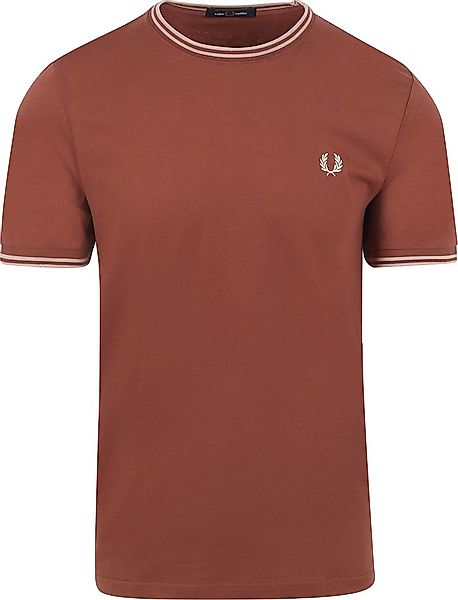 Fred Perry Twin Tipped T-shirt Brique - Größe L günstig online kaufen