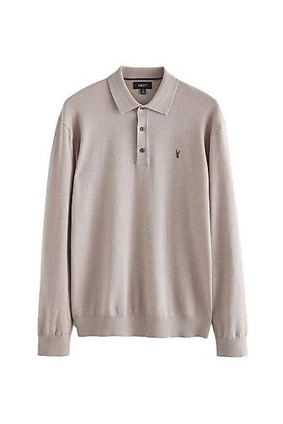 Next Langarm-Poloshirt Langärmeliges Regular Fit Poloshirt aus Strick (1-tl günstig online kaufen