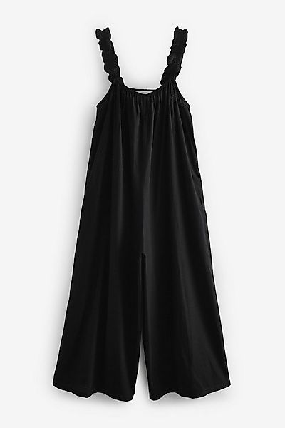 Next Jumpsuit Jumpsuit mit weitem Bein und gerüschten Trägern (1-tlg) günstig online kaufen
