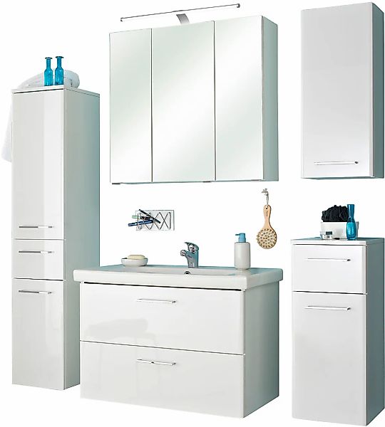 Saphir Badmöbel-Set "Quickset 316 5-teilig, inkl. Keramik-Waschtisch und LE günstig online kaufen