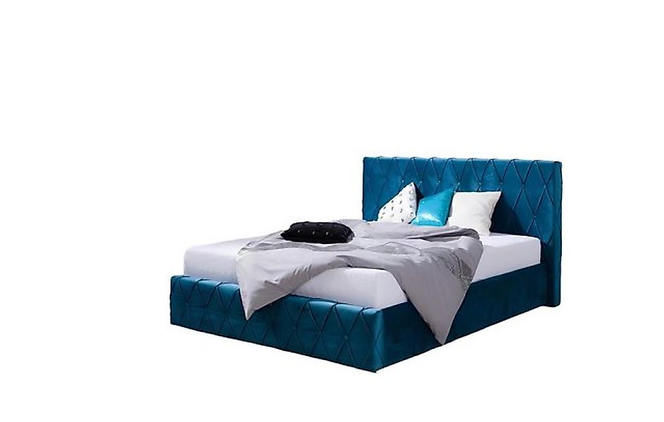 JVmoebel Bett Klassisches Samt Velvet Doppel Design Bett Luxus Design Bette günstig online kaufen