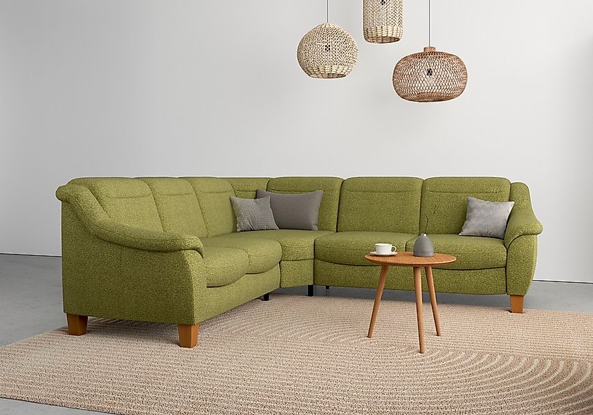 Home affaire Ecksofa "Caldera L-Form" Federkern, wahlweise mit Kopfteilvers günstig online kaufen