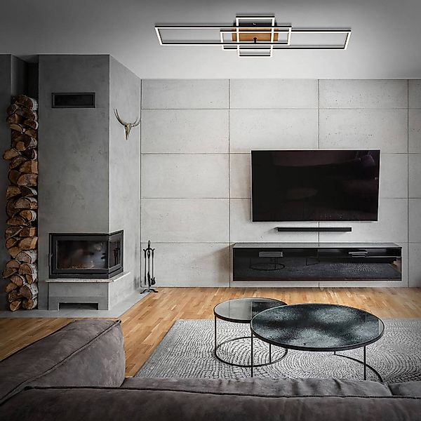 Briloner Leuchten Deckenleuchte LED Deckenlampe CCT stufenlos dimmbar Fernb günstig online kaufen