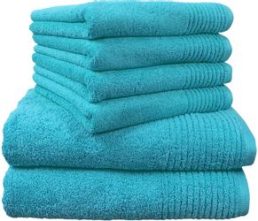 Dyckhoff Handtuch Set "Brillant" Set 6 Stk. Walkfrottee mit Streifenbordüre günstig online kaufen
