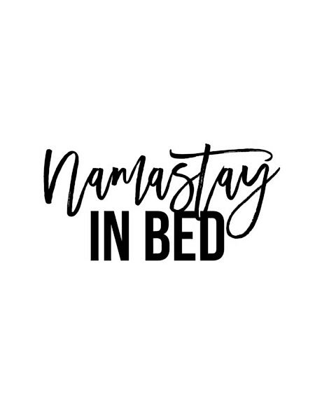 Poster / Leinwandbild - Namastay In Bed No7 günstig online kaufen